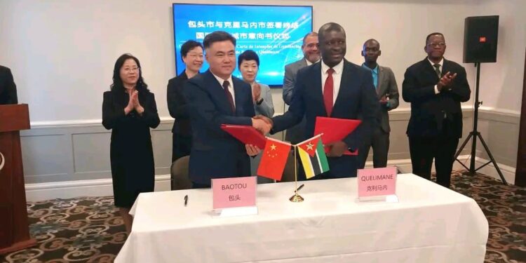 Quelimane assina acordo de geminação com a cidade chinesa de Baotou