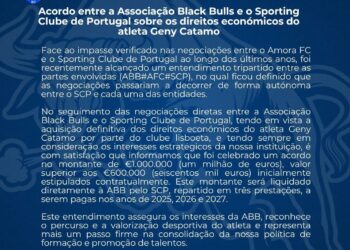 Sporting CP Pagará cerca um Milhão de Euros à ABB Pelos Direitos de Geny Catamo