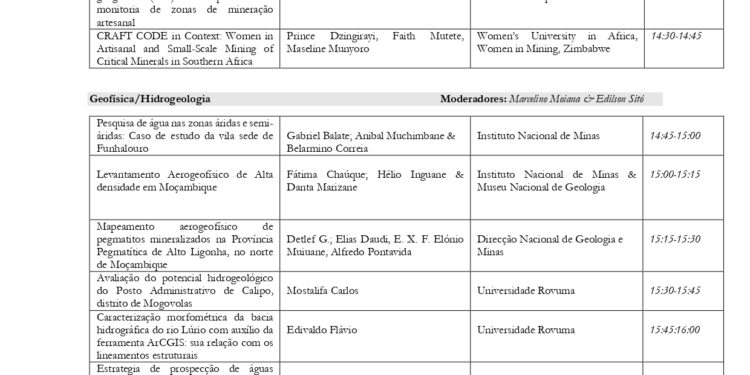 FAGENA, PROPOSTA DE AGENDA