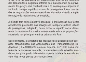  Governo cria subsídios para evitar subida das tarifas de transporte