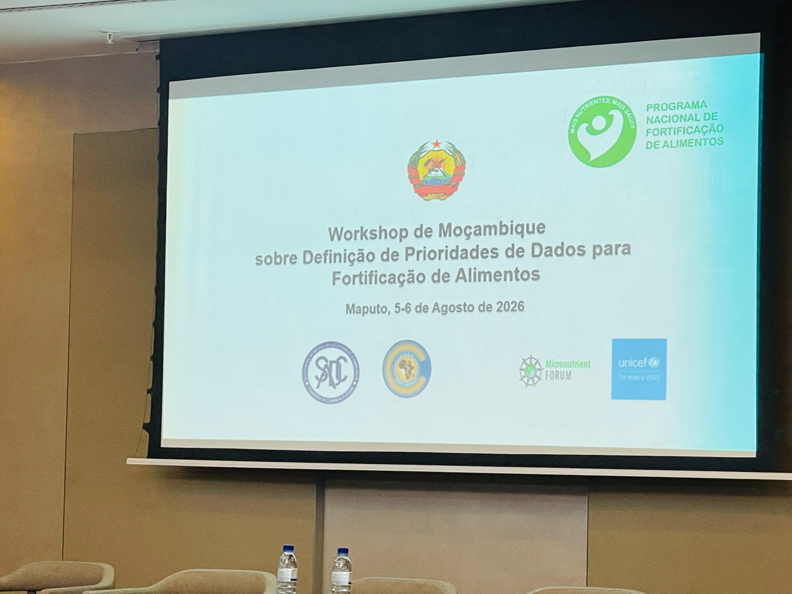Maputo acolhe workshop sobre Fortificação Alimentar no país