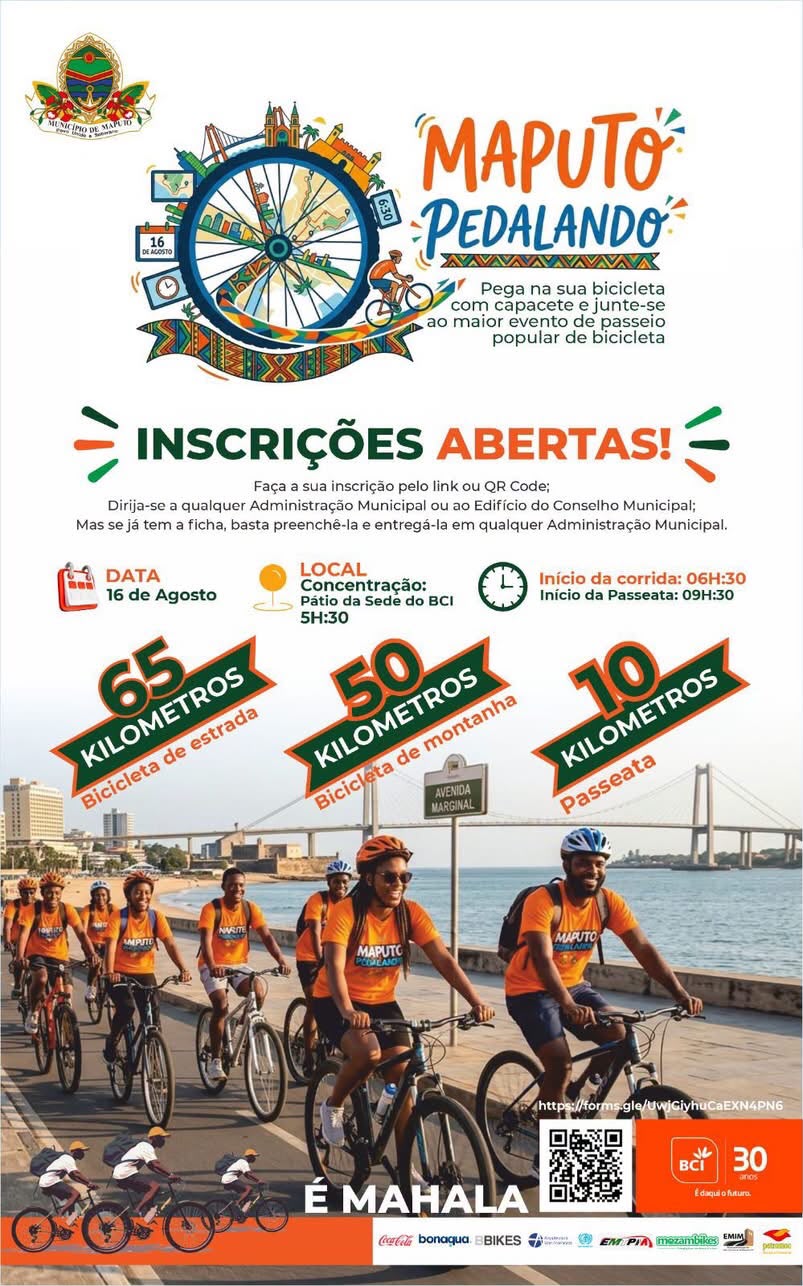 Maputo Pedalando regressa com 1.400 participantes inscritos
